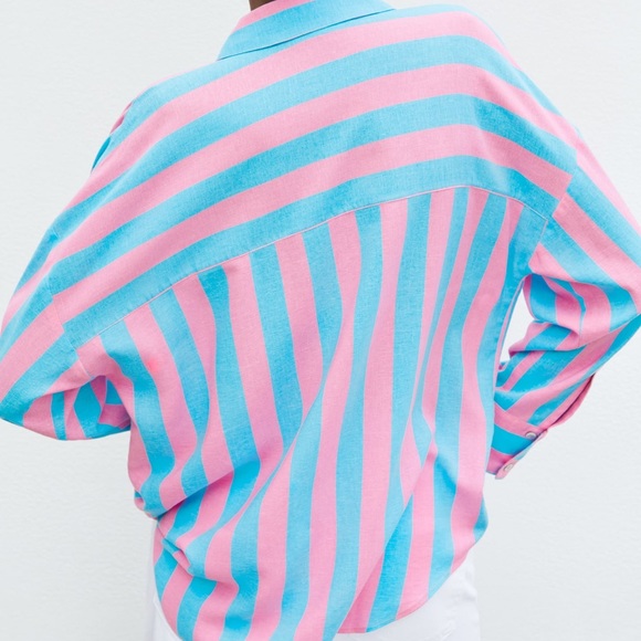 Oversized Multicolor Button Up - Picture 5 of 5